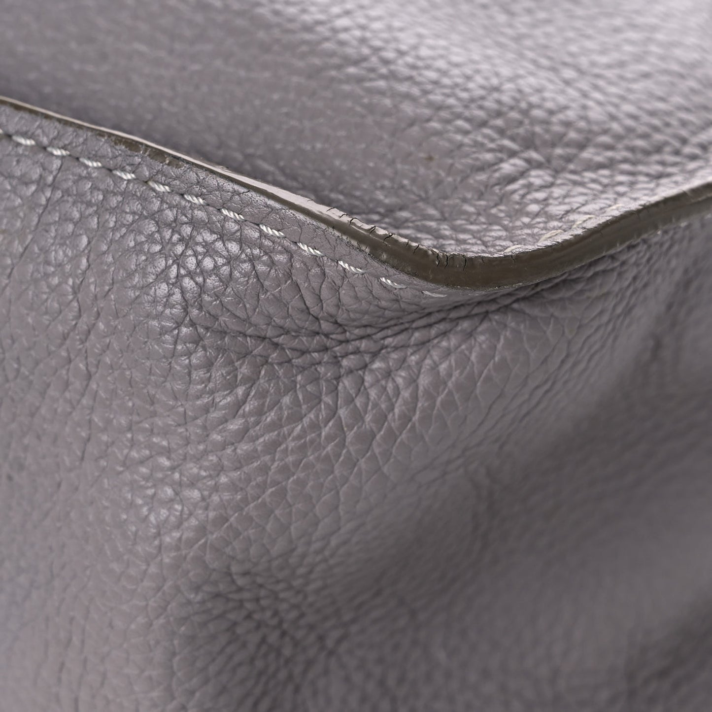 Calfskin Medium Marcie Top Handle Bag Cashmere Grey