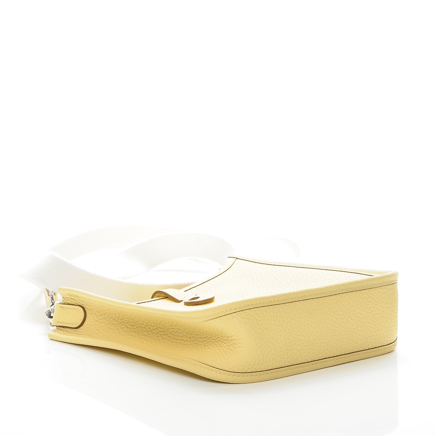 Hermes Taurillon Clemence Amazone Evelyne TPM Jaune Poussin Craie 4 of 7