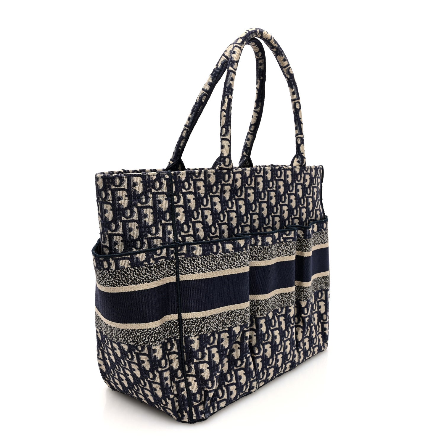 Christian Dior Oblique Catherine Tote Blue 3 of 10