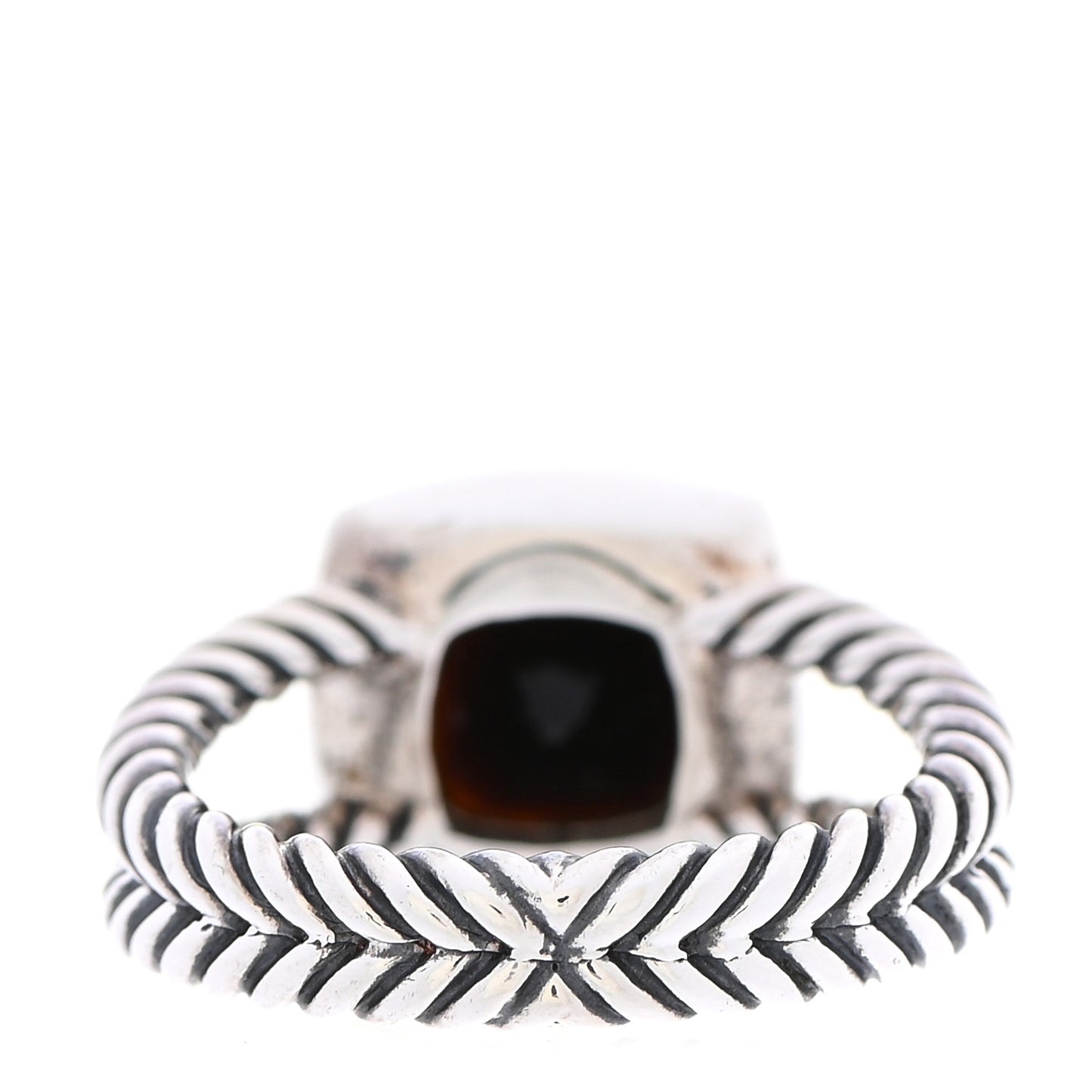 Sterling Silver Diamond Black Onyx 7mm Petite Albion Ring 52 6