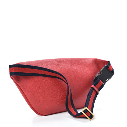 Gucci Grained Calfskin Logo Belt Bag Hibiscus Red 2 of 9