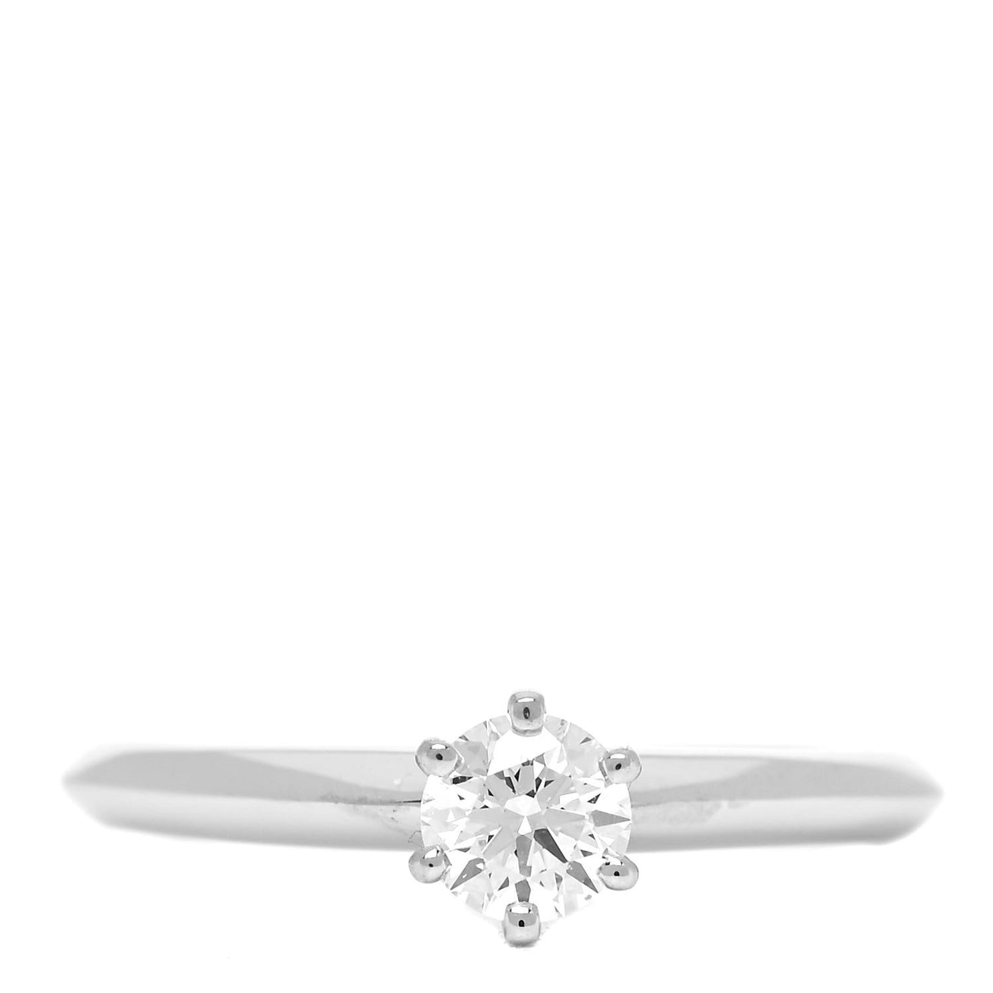 Platinum Diamond .34ct Solitaire Engagement Ring 50 5.5