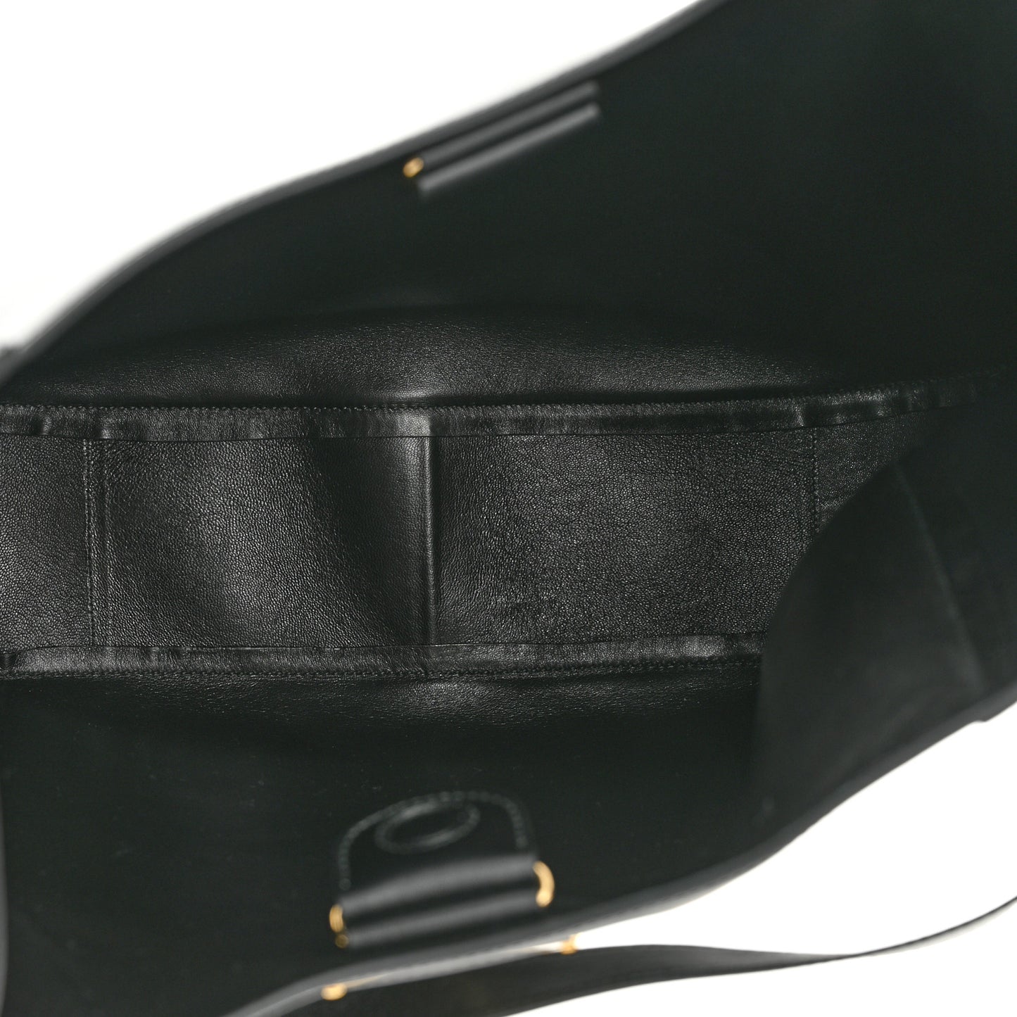 City Calfskin Triangle Large Hobo Shoulder Bag Black