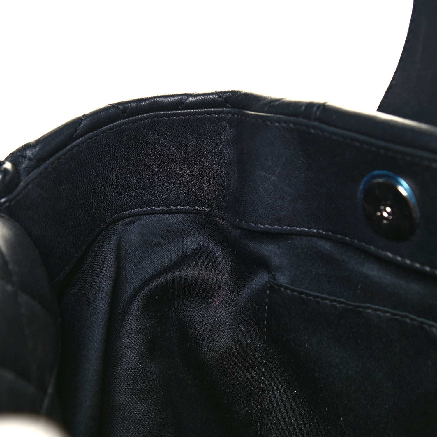Chanel Lambskin Quilted Daily Shopping Tote Black 13 of 15