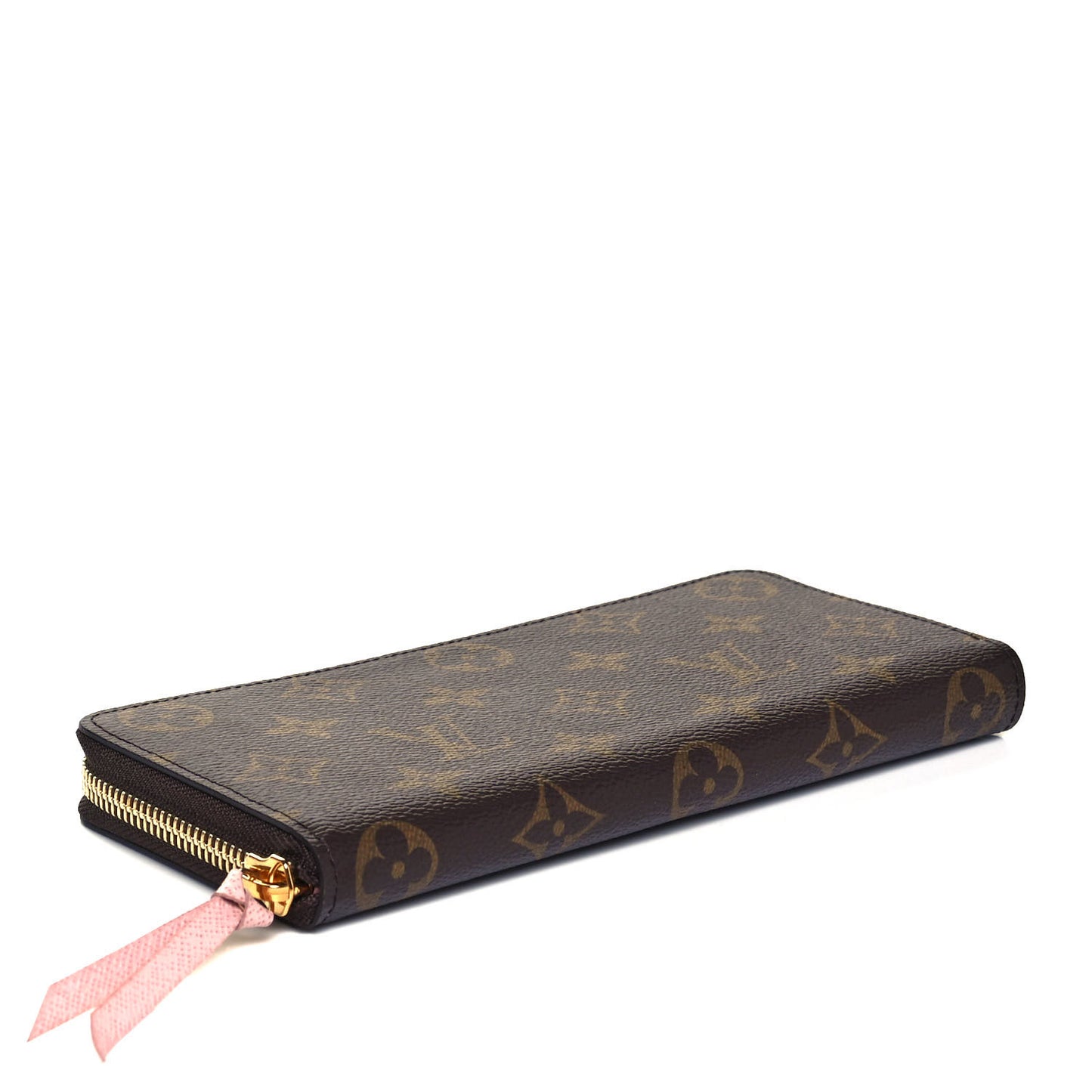Monogram Clemence Wallet Rose Ballerine