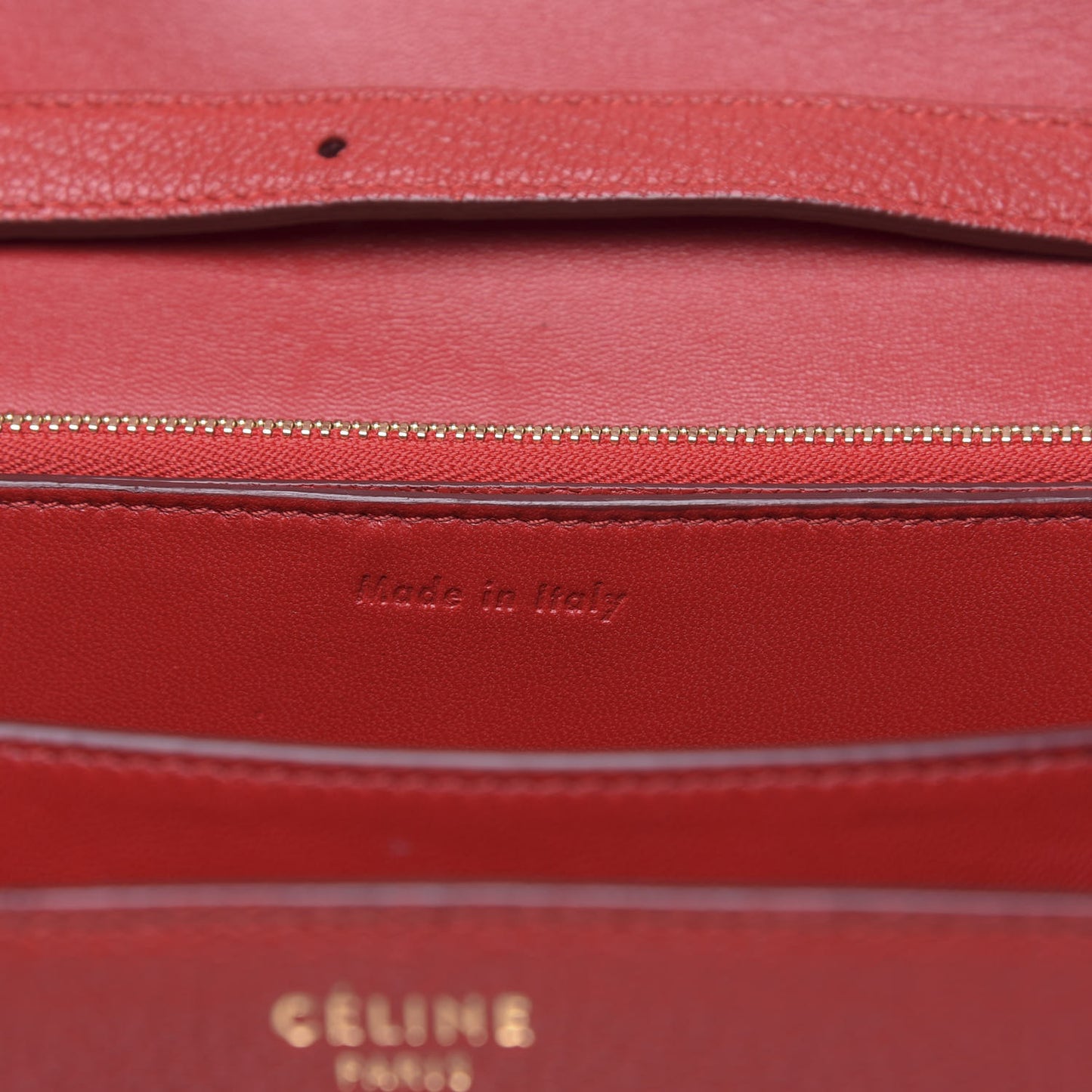 Goatskin Medium Classic Box Flap Bag Carmin