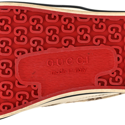 Gucci GG Monogram Womens 1977 Tennis Slip On 30mm Sneakers 36.5 Beige Ebony Mystic White 7 of 12