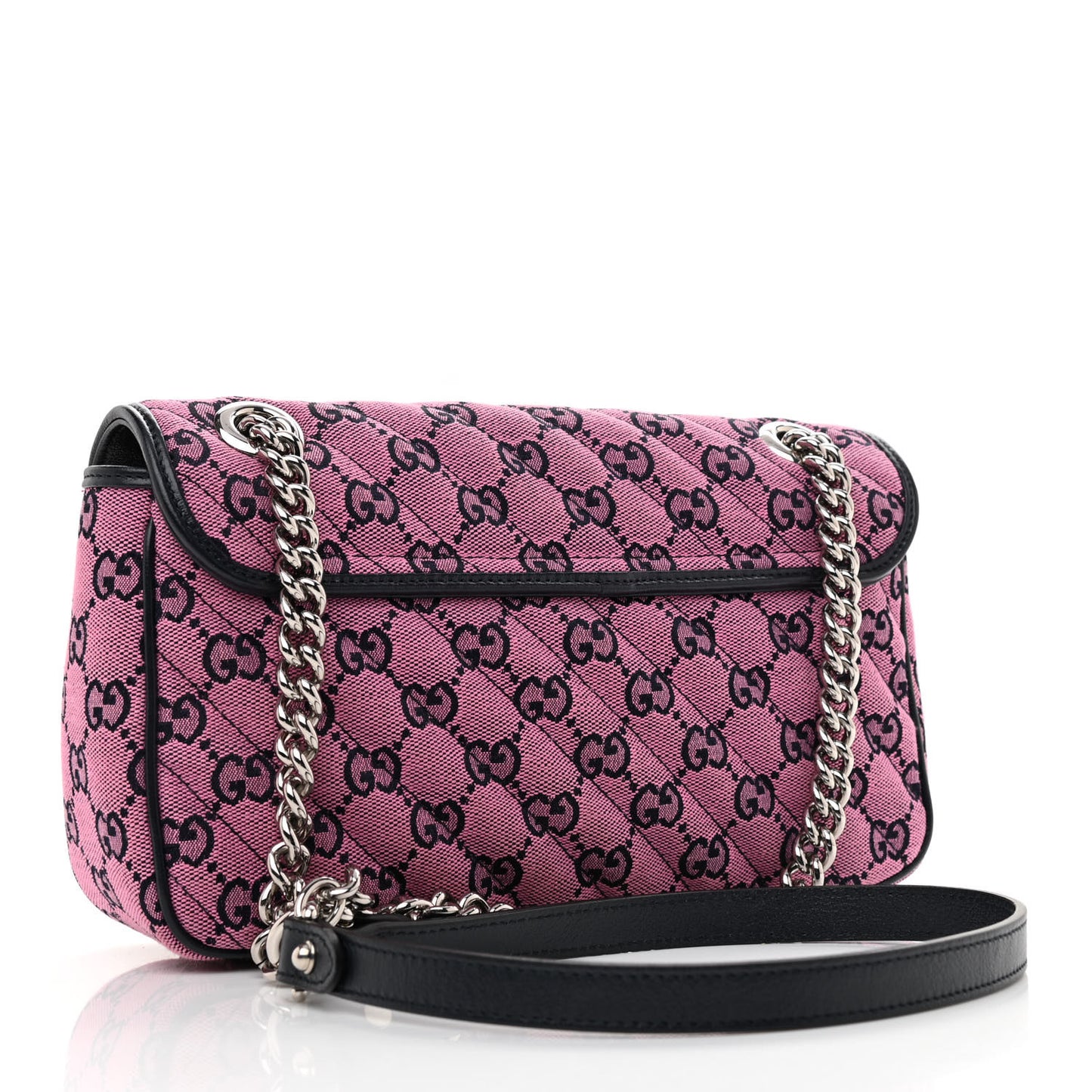 Monogram Multicolor Matelasse Diagonal Floral Embroidered Small GG Marmont Shoulder Bag Pink Blue Ivory Green Lilac