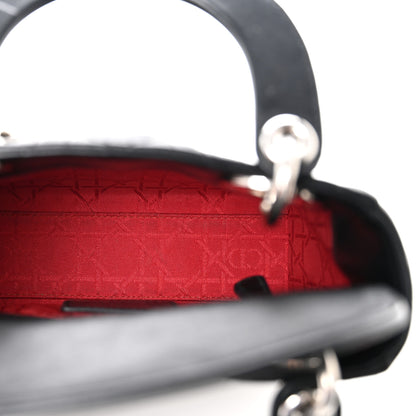 Christian Dior Lambskin Cannage Mini Lady Dior Black 5 of 12