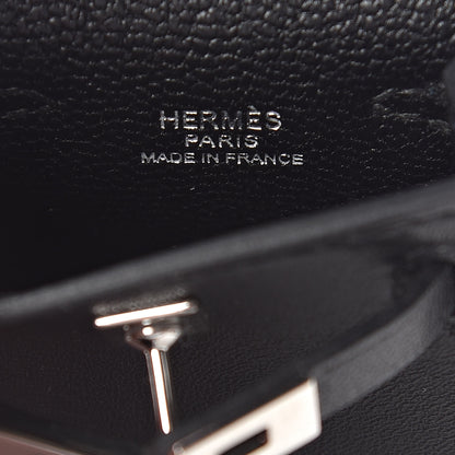 Hermes Tadelakt Mini Kelly Twilly Bag Charm Black 5 of 7