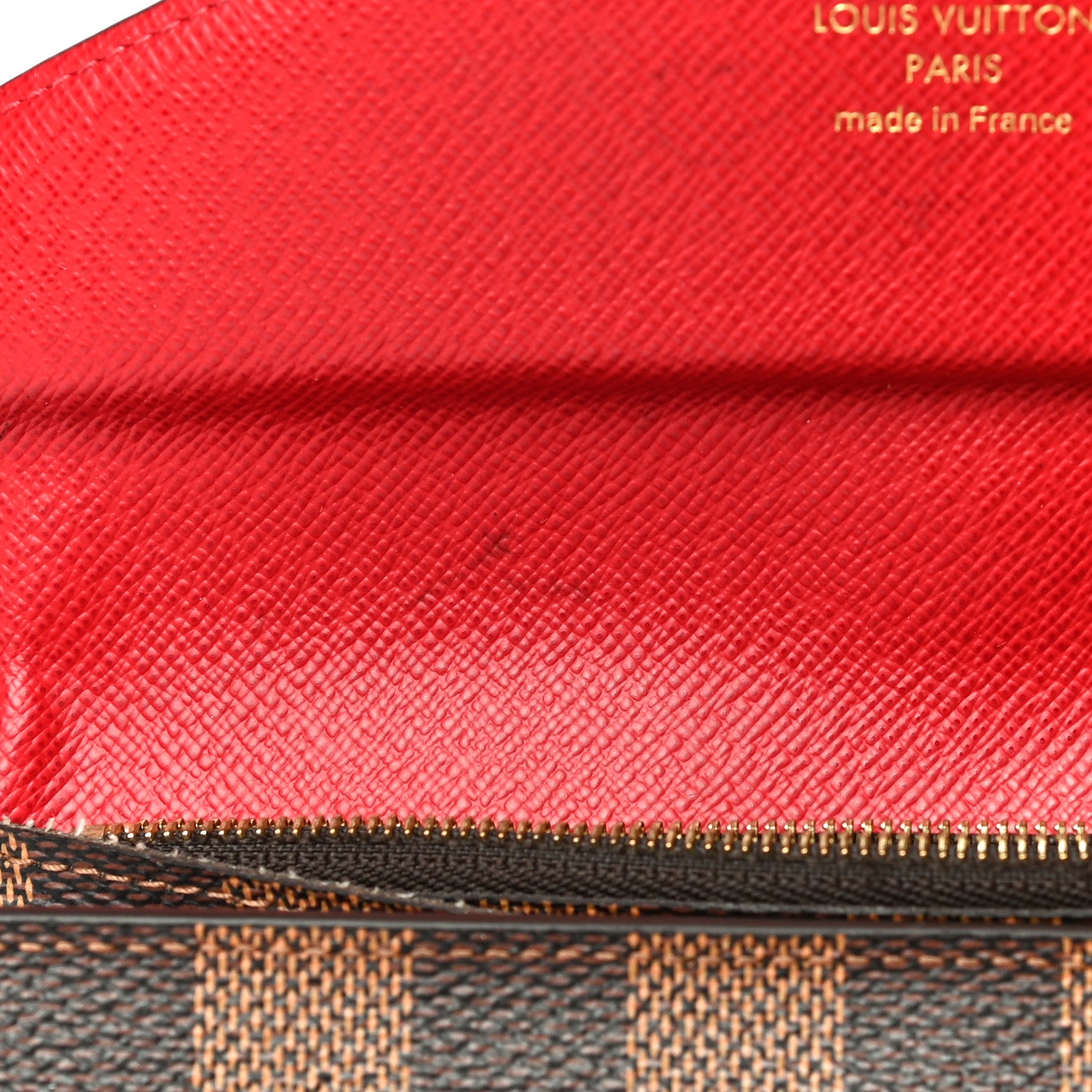 Louis Vuitton Damier Ebene Josephine Wallet Red 14 of 23