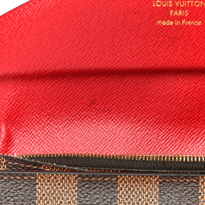 Louis Vuitton Damier Ebene Josephine Wallet Red 14 of 23