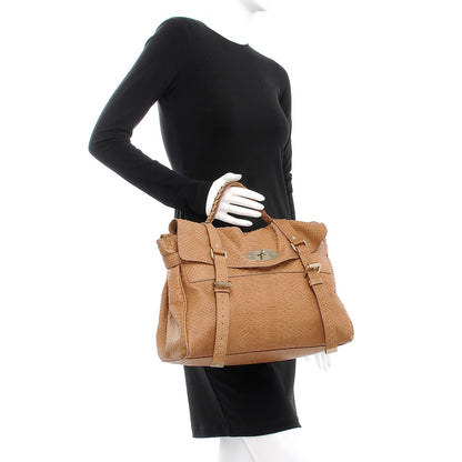 Mulberry Silky Snake Print Oversized Alexa Deer Brown 3 of 14