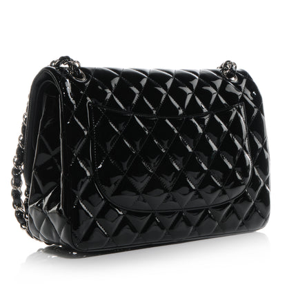 Chanel Patent Jumbo Double Flap Black 3 of 9