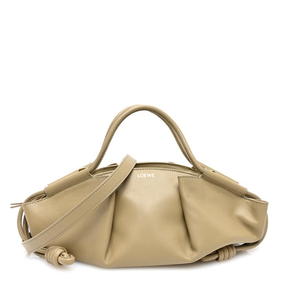 Loewe Shiny Nappa Calfskin Small Paseo Bag Clay Green 1 of 9