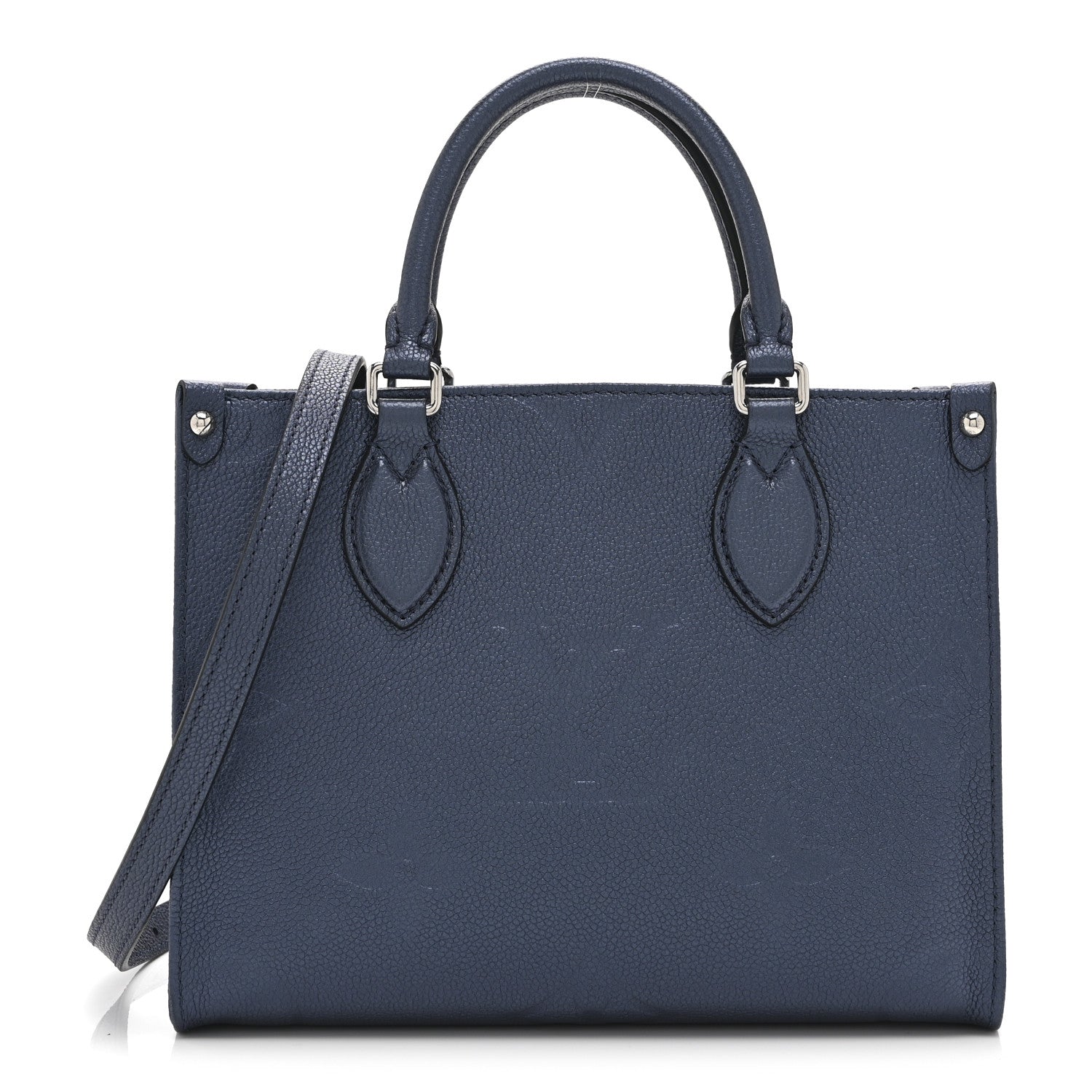 Louis Vuitton Metallic Empreinte Monogram Giant Onthego PM Navy Nacre 1 of 9