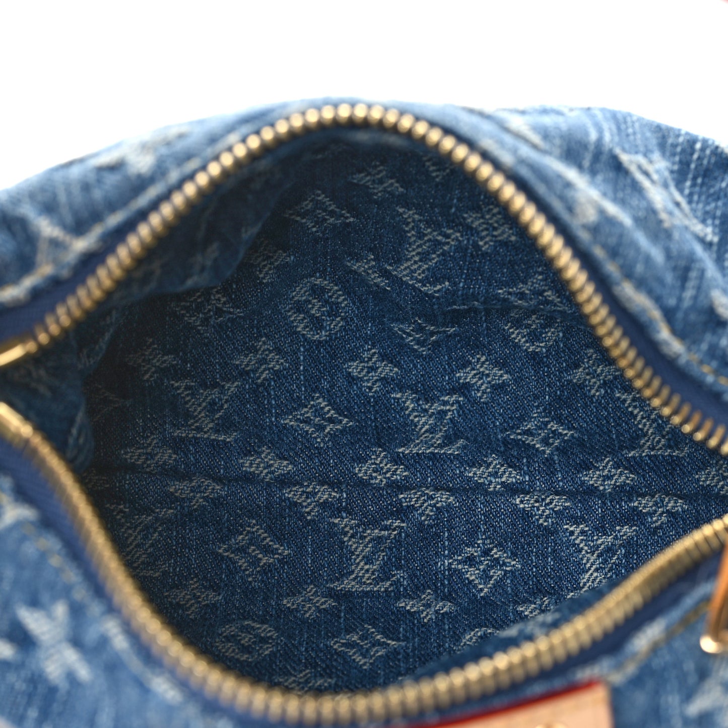 Monogram Denim Hills Pochette Blue