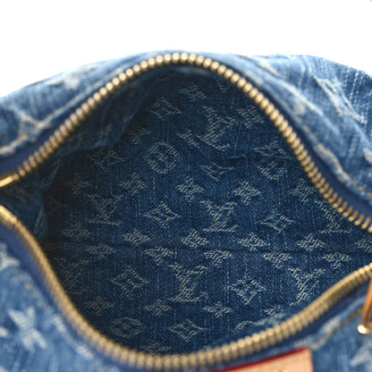 Louis Vuitton Monogram Denim Hills Pochette Blue 5 of 10