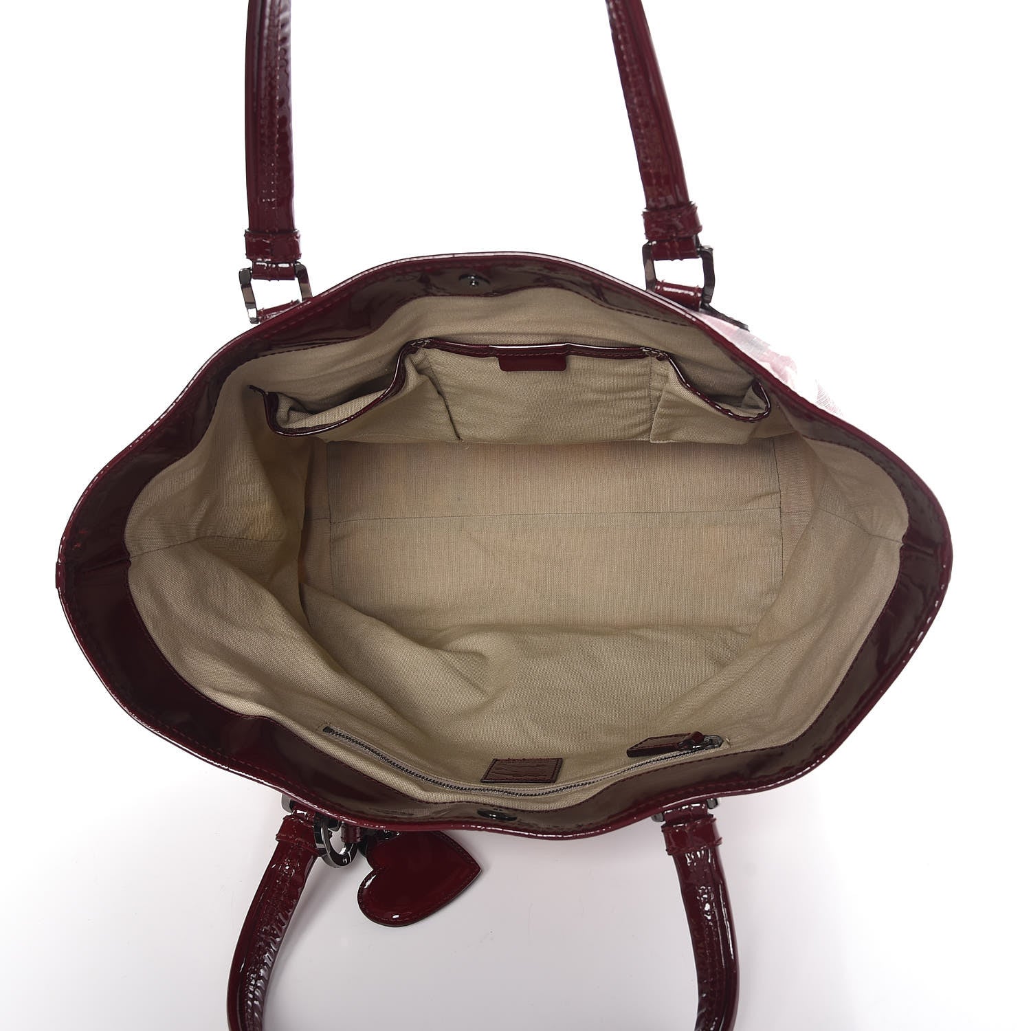 Burberry Nova Check Heart Tote Red 5 of 9