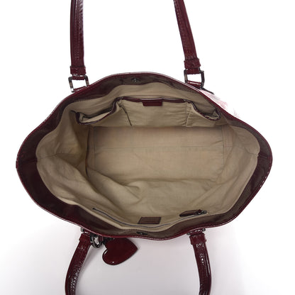 Burberry Nova Check Heart Tote Red 5 of 9