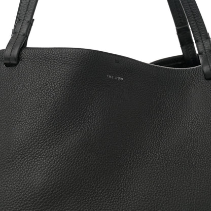 The Row Grained Calfskin Park Tote Three Black 9 of 11
