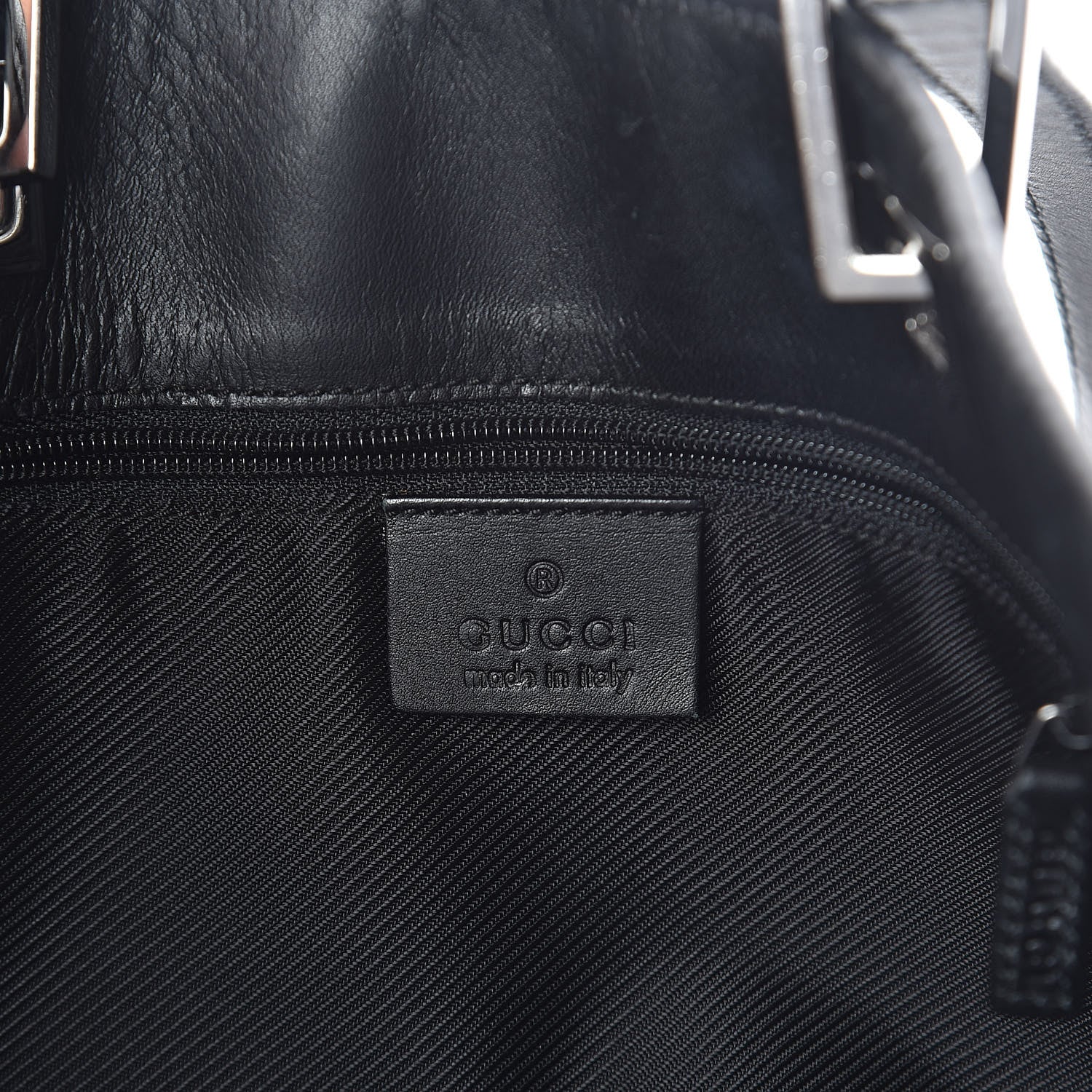 Gucci Monogram Large Bucket Tote Black 6 of 9