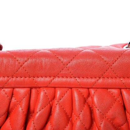 Chanel Washed Lambskin Mini Chain Around Messenger Red 11 of 11