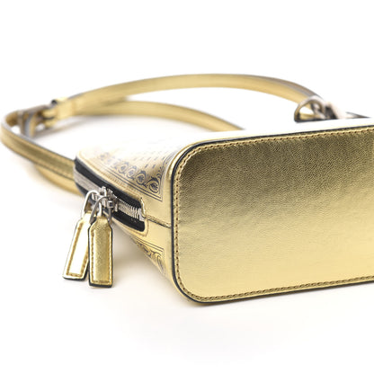 Gucci X SEGA Calfskin GUCCY Stars Mini Dome Shoulder Bag Gold 8 of 10