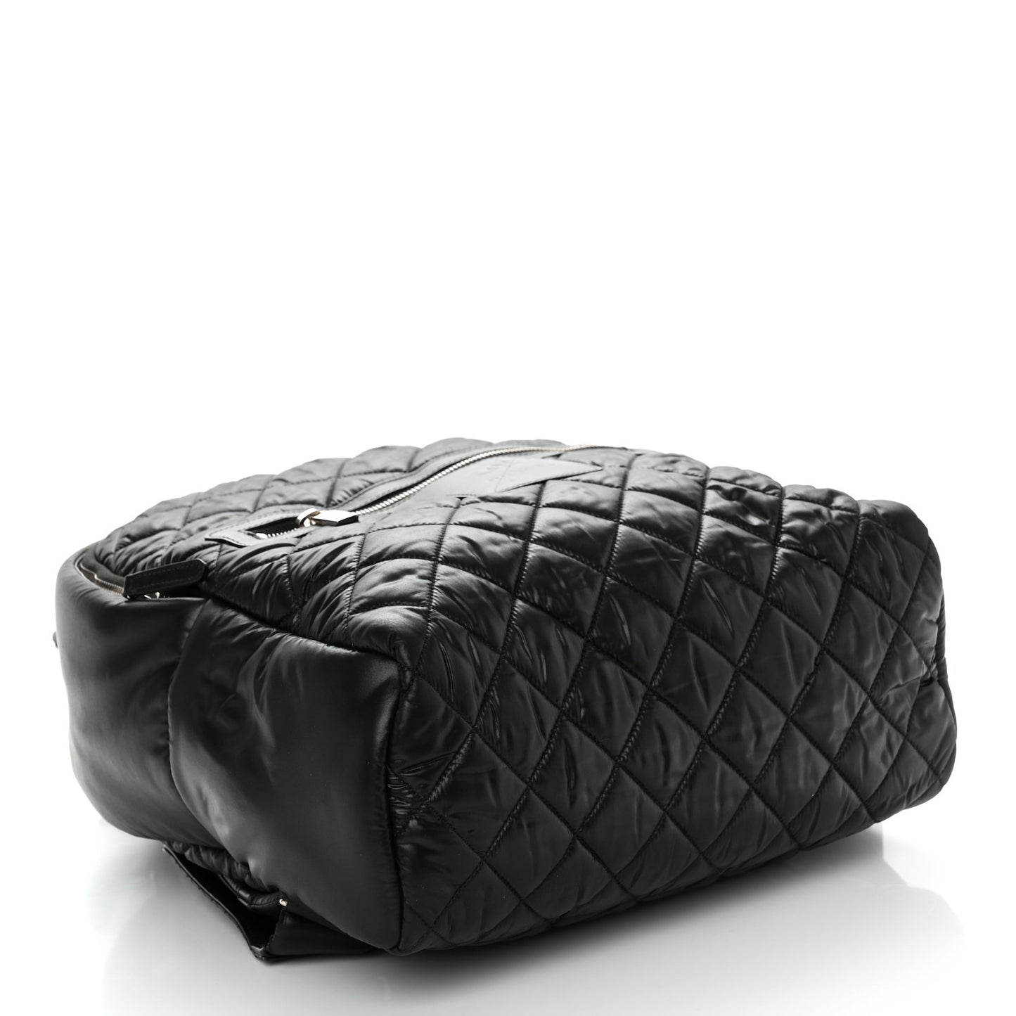 Nylon Quilted Coco Cocoon Backpack Black