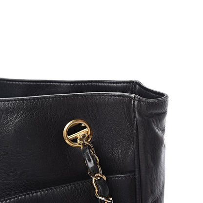 Chanel Lambskin Quilted Shopping Tote Black 11 of 15