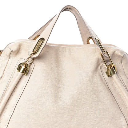 Chloe Calfskin Large Paraty Biscotti Beige 7 of 9