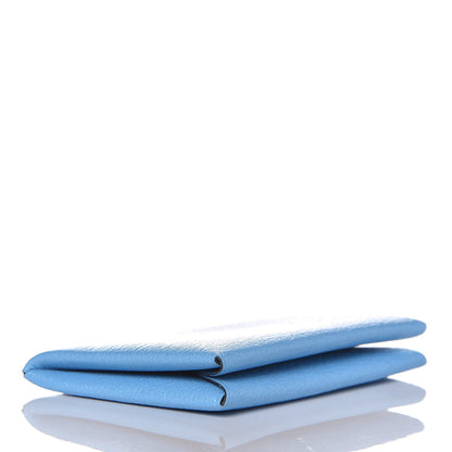 Hermes Chevre Mysore Calvi Card Case Bleu Celeste 4 of 8