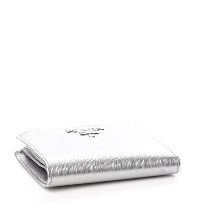Prada Vitello Move Zip Coin Case Wallet Cromo 4 of 7