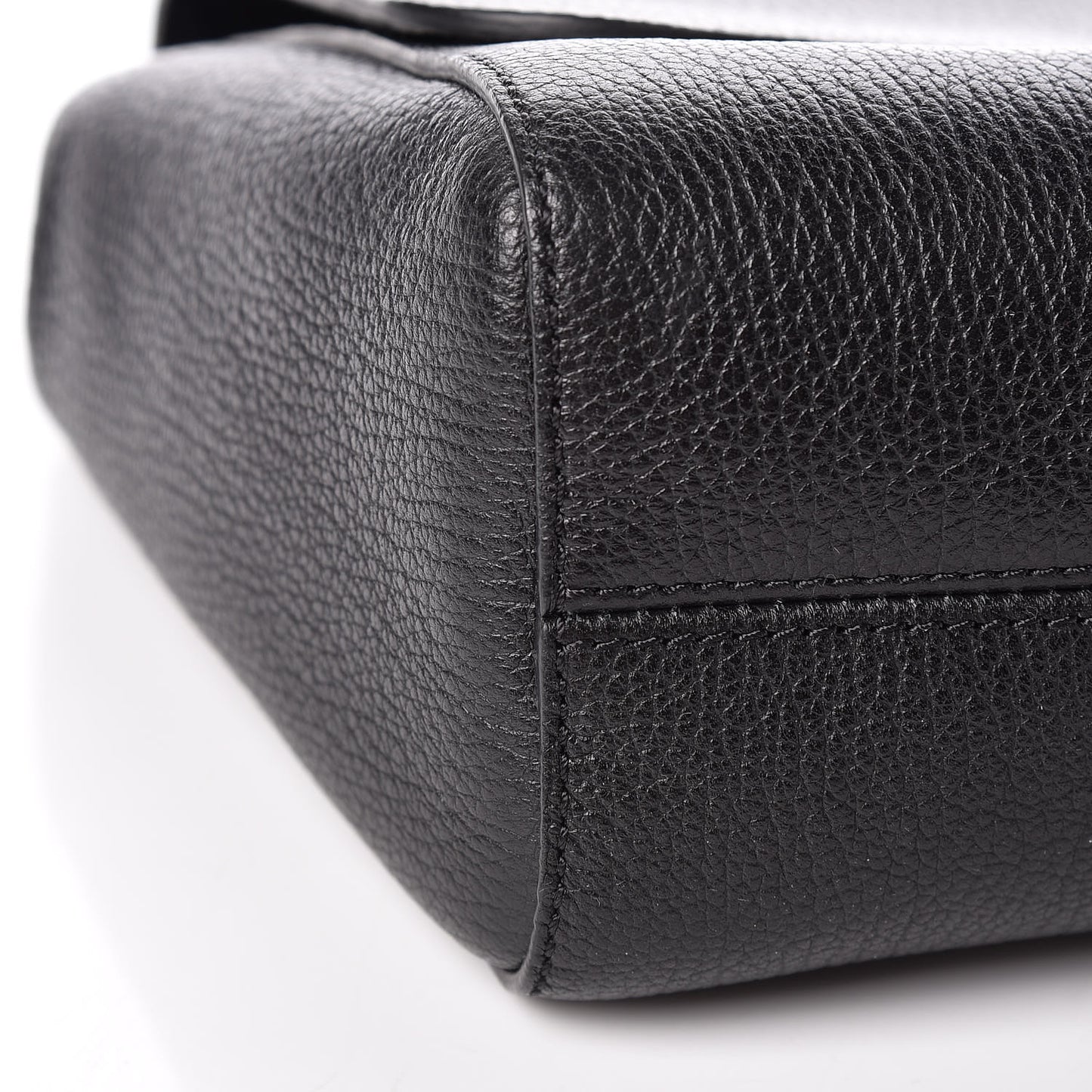 Glossy Goatskin Medium Lily Black