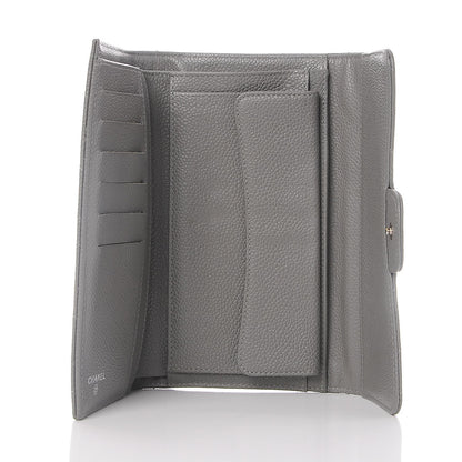 Chanel Caviar Quilted Large Flap Wallet Grey 5 of 11