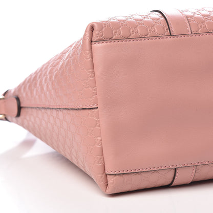 Gucci Soft Microguccissima Medium Zippered Satchel Soft Pink 9 of 10