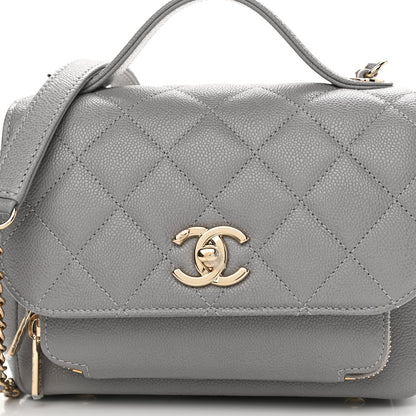 Chanel Caviar Quilted Small Business Affinity Flap Grey 8 of 11