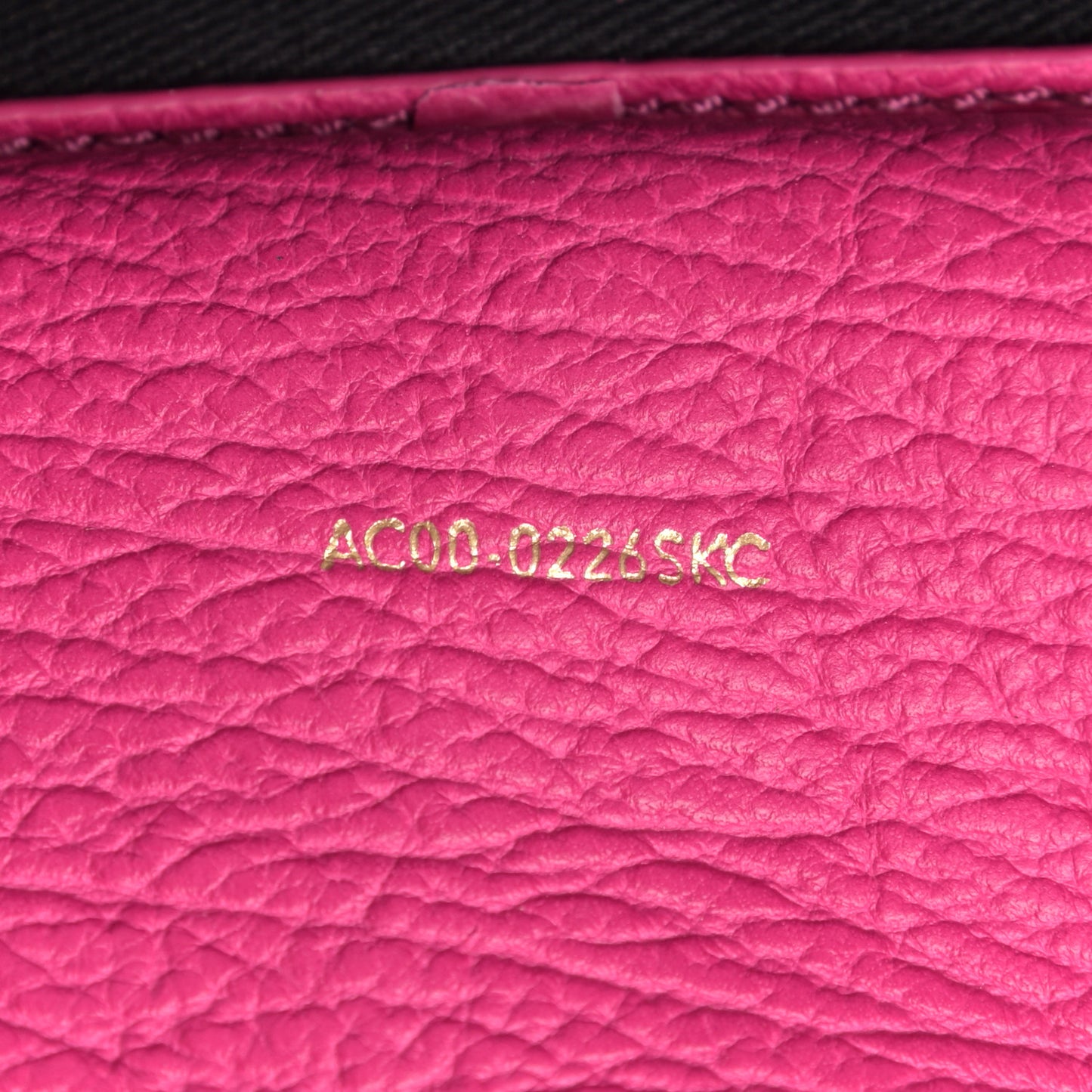 Textured Calfskin Mini Pashli Satchel Fuchsia