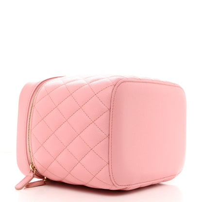 Chanel Caviar Quilted Large Vanity Pouch Pink 5 of 9