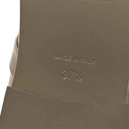 Chanel Shiny Goatskin Cap Toe Short Boots 37.5 Beige 8 of 11