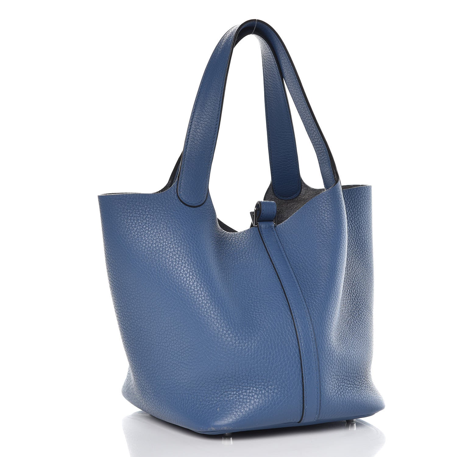 Hermes Taurillon Clemence Picotin Lock 22 MM Bleu Agate 3 of 12