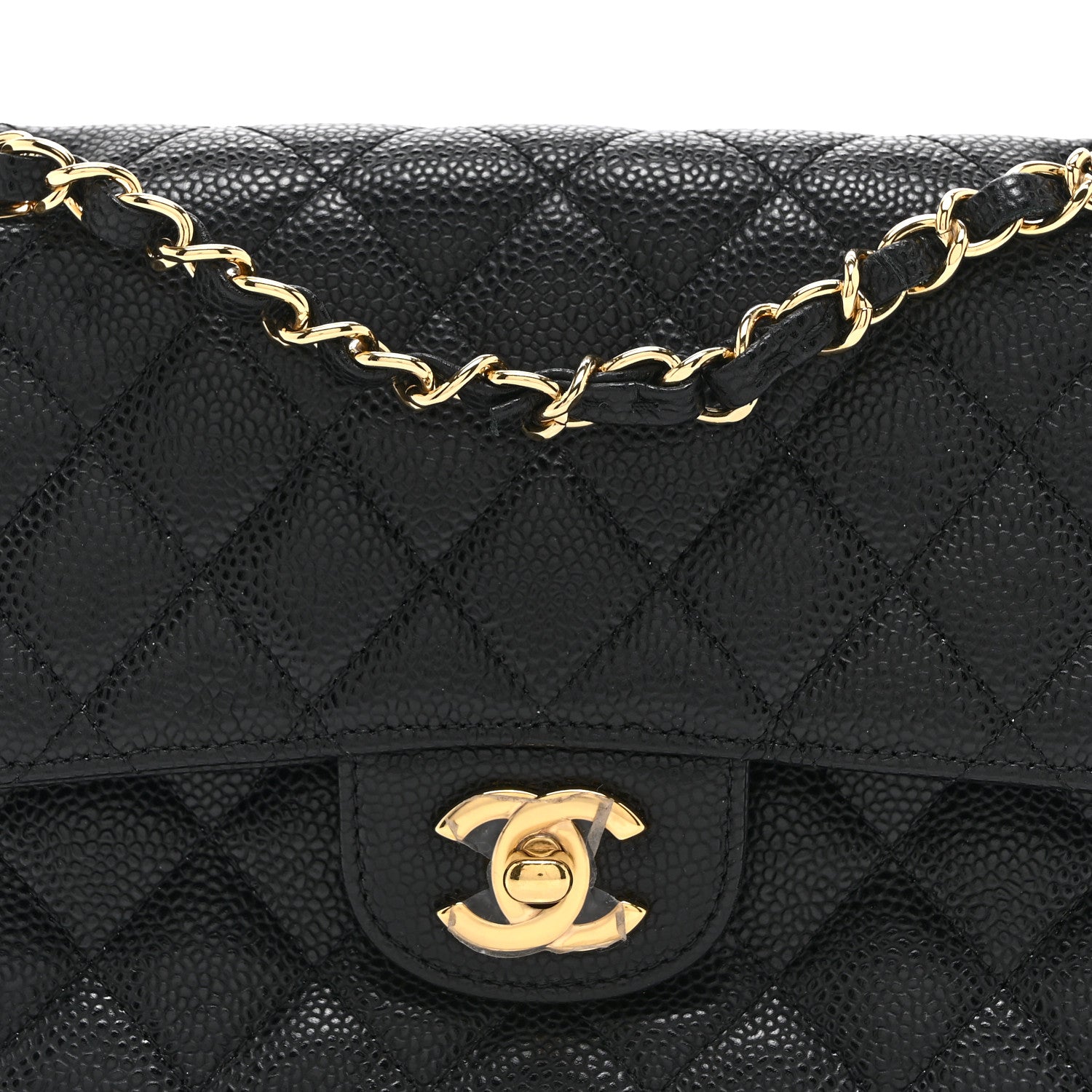Chanel Caviar Quilted Small Double Flap Black 8 of 10
