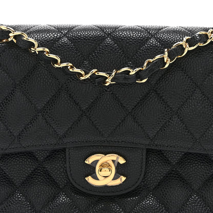 Chanel Caviar Quilted Small Double Flap Black 8 of 10