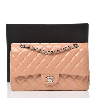 Chanel Patent Quilted Medium Double Flap Light Pink 18 of 18