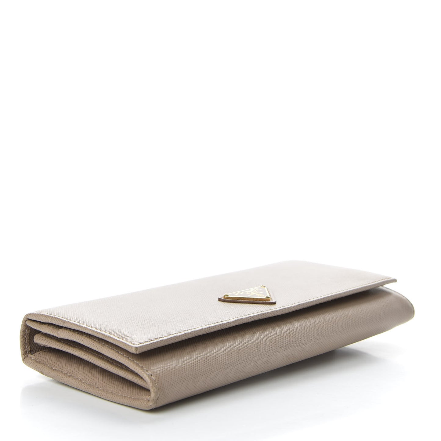 Saffiano Triangle Continental Flap Wallet Cammeo