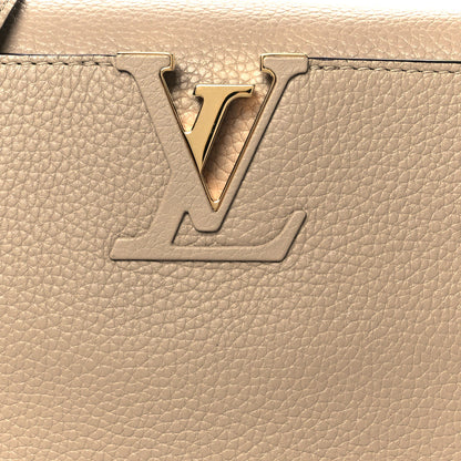Louis Vuitton Taurillon Snakeskin Capucines PM Galet 7 of 9