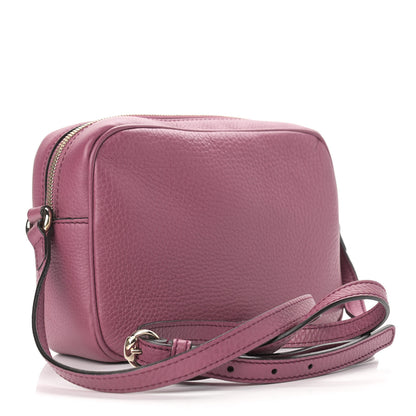 Gucci Pebbled Calfskin Small Soho Disco Bag Peonia Flower 3 of 12