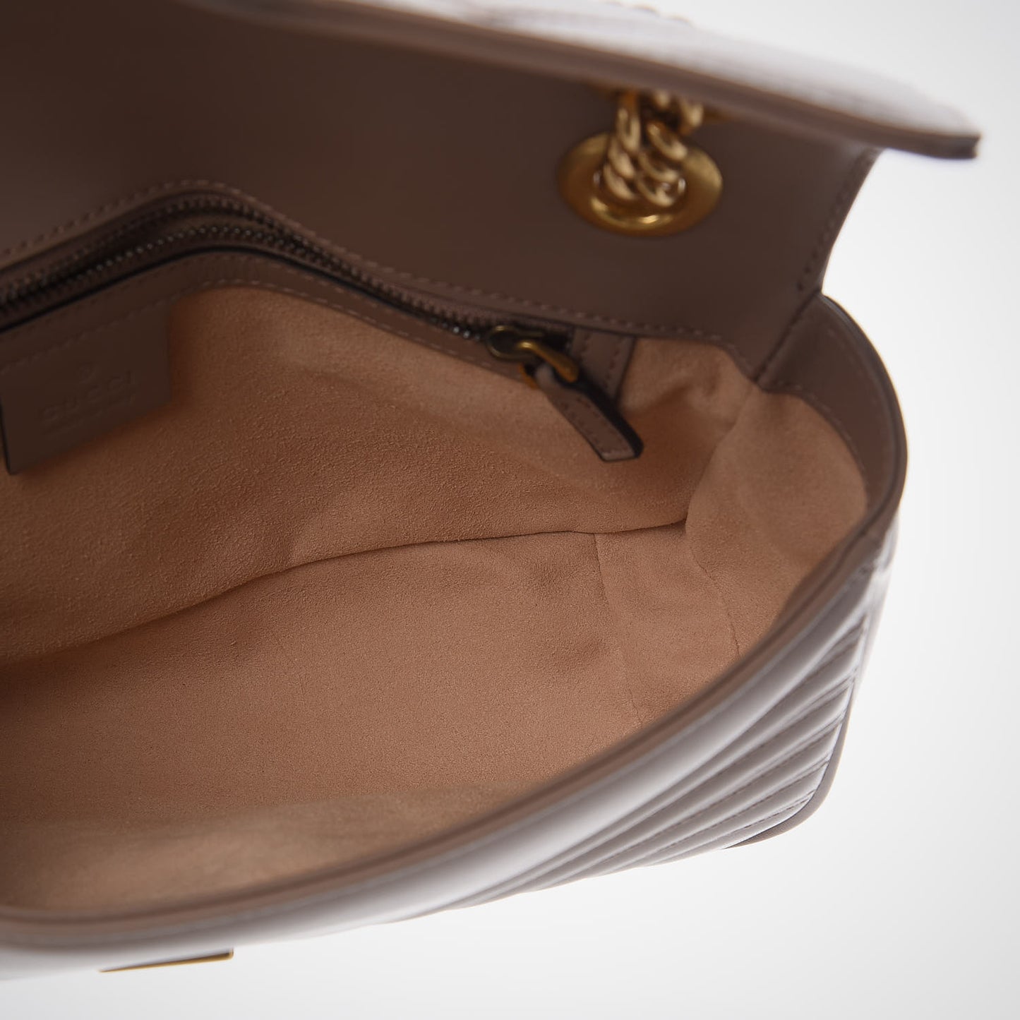 Calfskin Matelasse Small GG Marmont Shoulder Bag Porcelain Rose