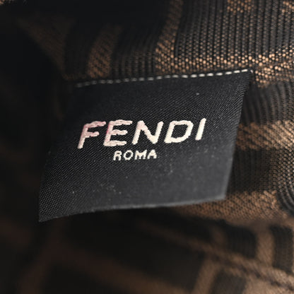 Fendi Fabric Jacquard FF 1974 Mini Baguette Tobacco Moro Black 7 of 14