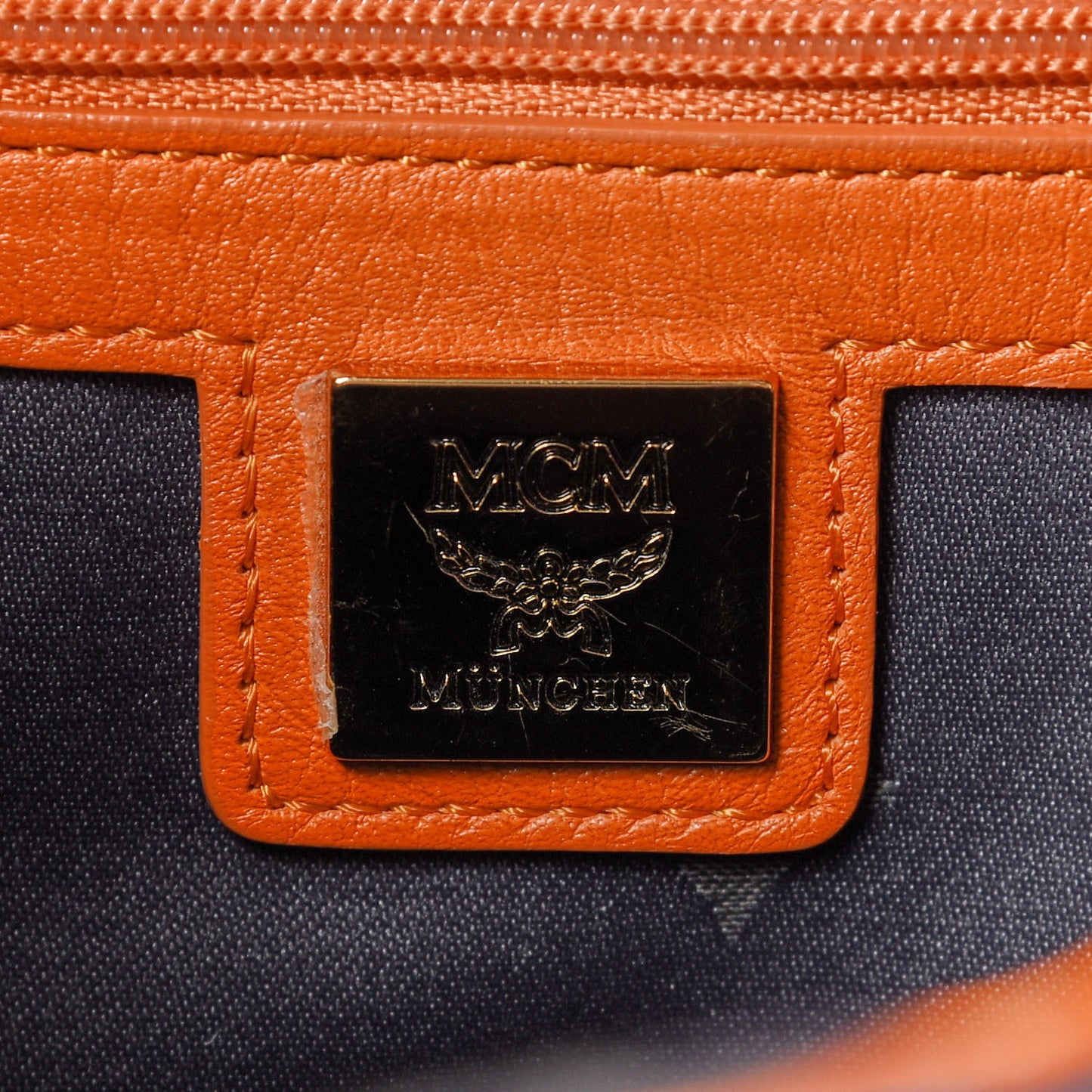 Visetos Studded Small Stark Backpack Orange